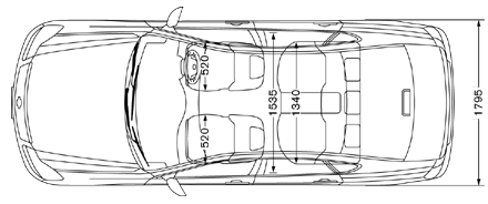 日産：フーガ 車体寸法