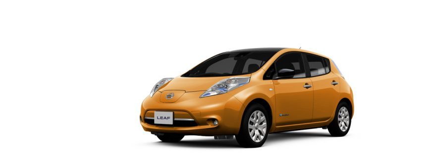 未開封】日産モデルカーコレクション リーフLEAF ZE0 クロム色