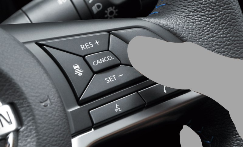 セットスイッチで車速を設定