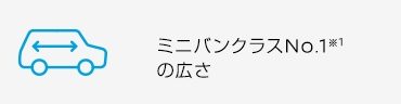 ミニバンクラスの広さ