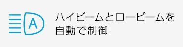 ハイビームとロービームを自動で制御